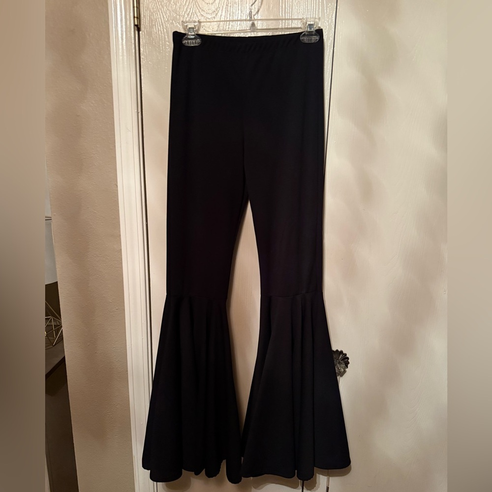 Chic Black Flare Women's Pants